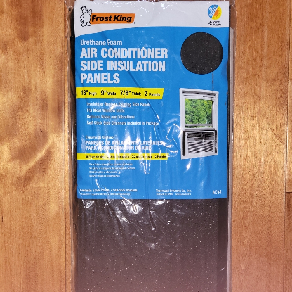 Frost King Air conditioner side insulation panels
